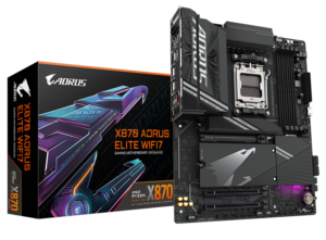 Placa de baza Gigabyte X870 AORUS ELITE WIFI7, Socket AM5, DDR5, ATX