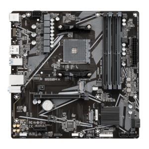Alternative view of Placa de baza Gigabyte B550M K, Socket AM4, DDR4, Micro-ATX
