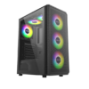 Carcasa PRO GAMING GHOST, RGB, Mid Tower, Black