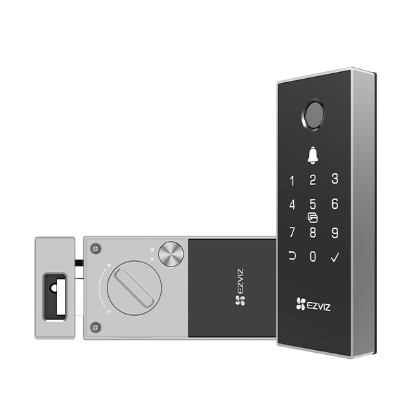 YALA ELECTRONICA EZVIZ DL06 PRO, Comunicare: EZVIZ Connect 2.4G Wi-Fi, Putere de lucru: 4 Baterii AA Alkaline, Temp de functionare: 25 °C to 55 °C, Dimensiuni: Panou frontal: 154mm × 61mm × 18mm, Panoul din spate: 155mm × 76mm × 33.5mm, greutate: 520g.
