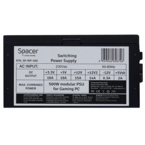 Alternative view of Sursa Spacer SP-MP-500, 80 PLUS, 500 W