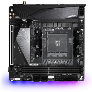 Alternative view of Placa de baza Gigabyte B550I AORUS PRO AX, Socket AM4, DDR4, Mini-ITX