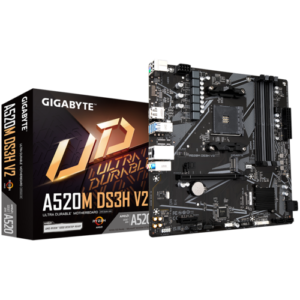 Placa de baza Gigabyte A520M DS3H V2, Socket AM4, DDR4, Micro-ATX
